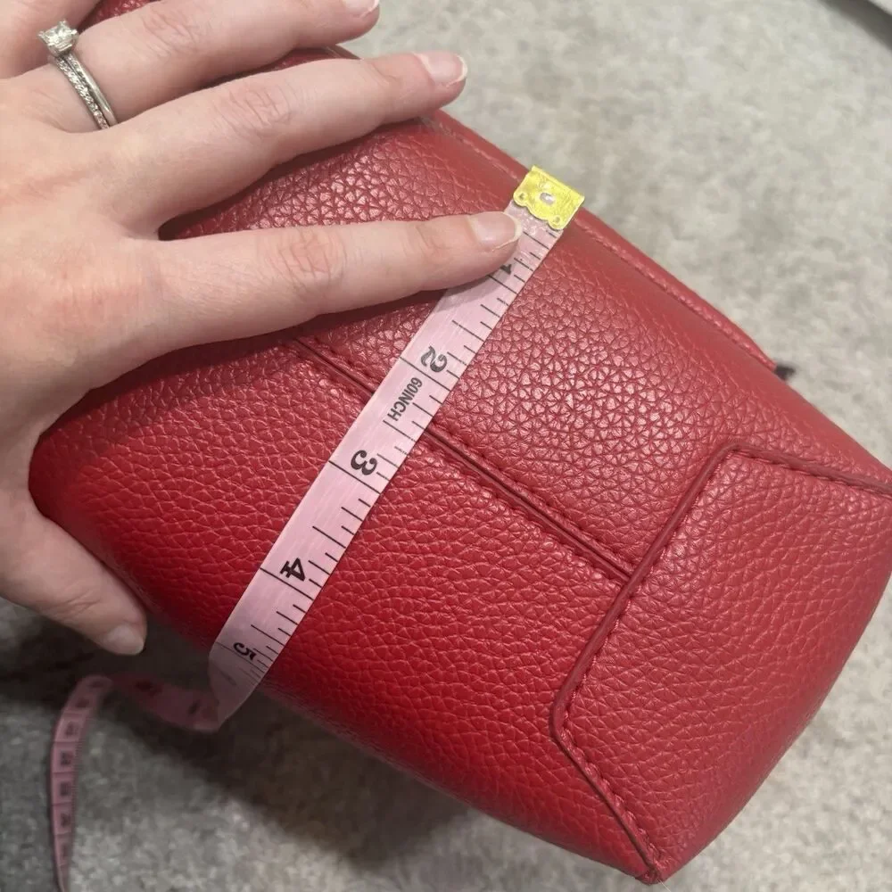 Steve Madden Red Small Crossbody Satchel Bkarta Tote With Scarf